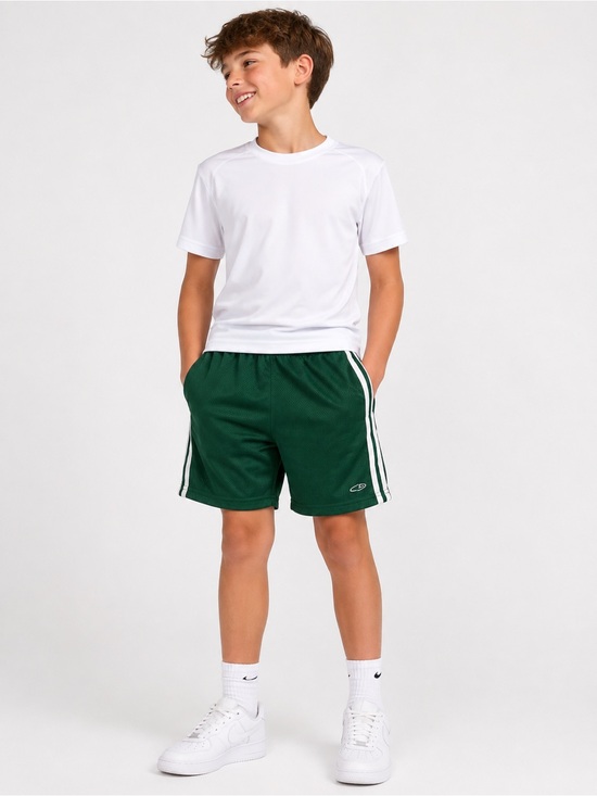 Champion Other - Champion Boys Green Mesh Athletic Shorts Size Small Youth Basketball Gym